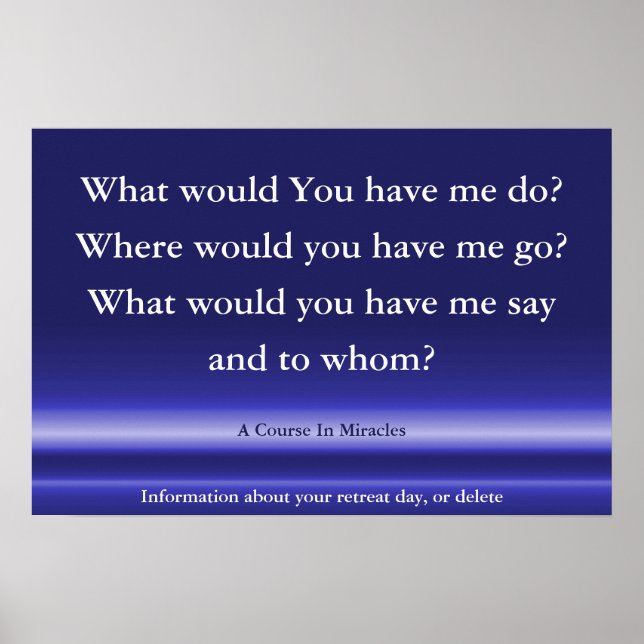 Poster Un Cours En Miracles poster, Citation Spirituelle  (Devant)