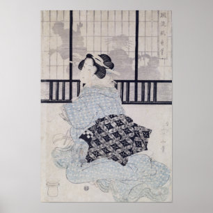 Poster Un Courtisan avec un Shamisen