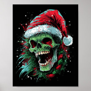 Poster Un crâne de vacances punked-Up Élève ton Loo de No