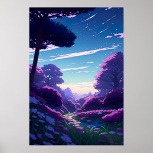 Poster Un crépuscule mystique, une vue d'en haut