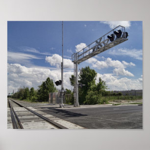 Poster Un croisement de chemin de fer