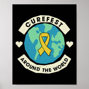 Poster Un Curefest autour du Monde Le Cancer de l'Enfance