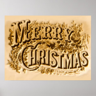 Poster Un Currier et Ives Joyeux Noël