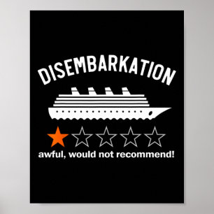 Poster Un Débarquement Douloureux Ne Recommanderait Pas