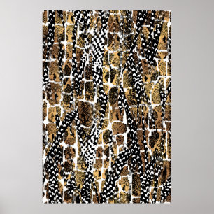 Poster Un design abstrait qui transforme une peau d'anima