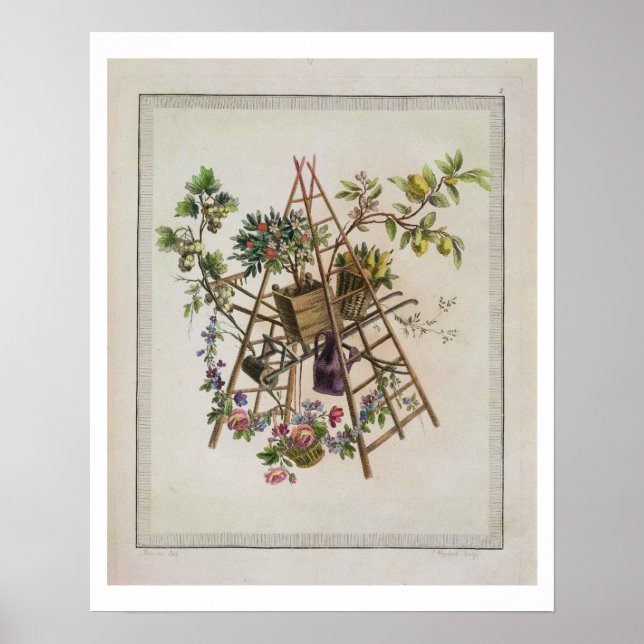 Poster Un design textile de jardin, de 'Oeuvre noma (Devant)