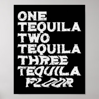 Poster Un Deux Trois Plancher De Tequila Drôle Mexicain S