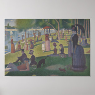 Poster Un dimanche à La Grande Jatte par Seurat Wall Art
