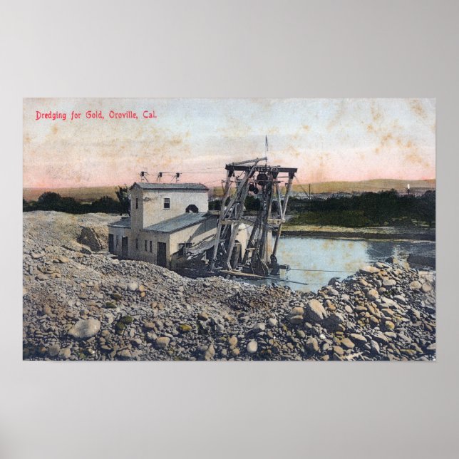 Poster Un dragage pour GoldOroville, CA (Devant)