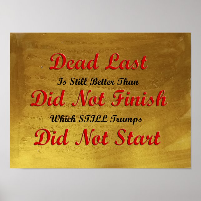 Poster Un échec mieux que de ne pas essayer l'affiche de  (Devant)