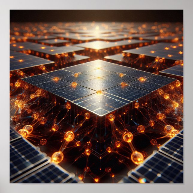 Poster Un ensemble complexe d'orbes et de composants ambr (Devant)