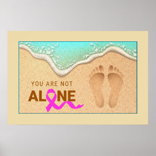 Poster Un ensemble de empreintes dans le sable