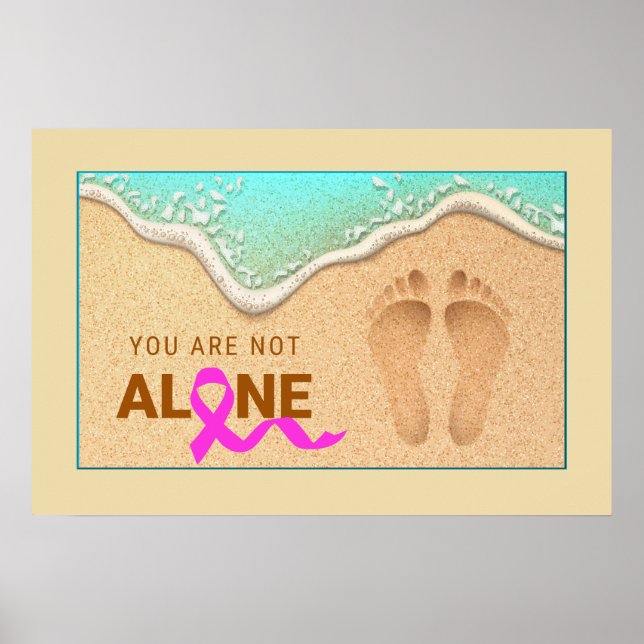 Poster Un ensemble de empreintes dans le sable (Devant)