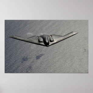 Poster Un esprit B-2 vole au-dessus de l'océan pacifique