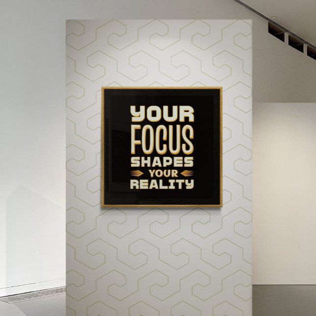 Poster Un esprit concentré, une réalité façonnée - Motiva (Créateur téléchargé)