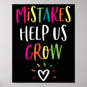 Poster Un état d'esprit positif Retour à l'école Professe