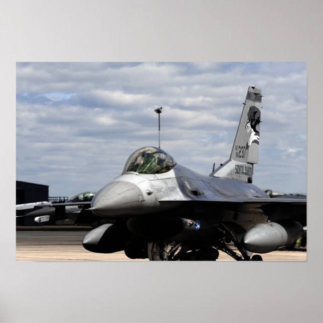 Poster Un Faucon de combat F-16 (Devant)