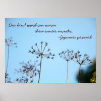 Un genre de mot en hiver - Proverbe japonais