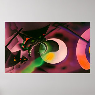 Poster Un glissement dans le rêve Flux Ken Gage Surréalis