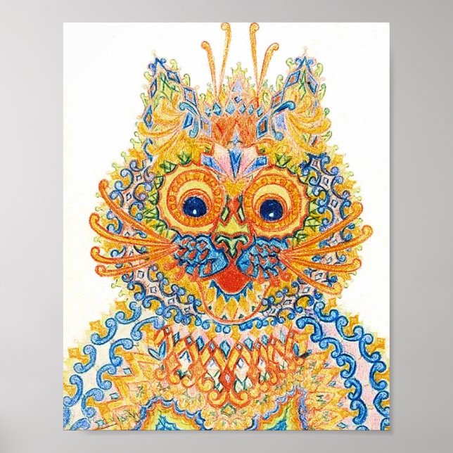 Poster Un Grand Chat, Louis Wain (Devant)