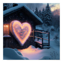 Un grand panneau en forme de coeur devant une mais