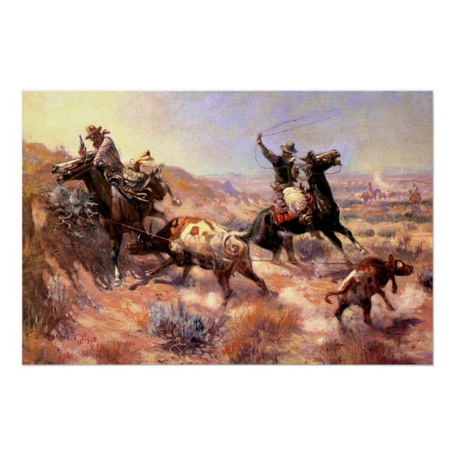 Poster Un grave préjudice de Charles M. Russell (Devant)