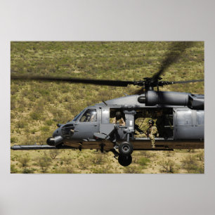 Poster Un HH-60 Pave Hawk survole le désert