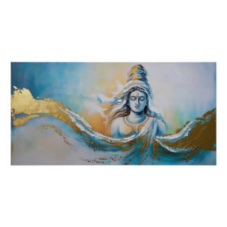 Poster Un hommage Abstrait à la déesse Gayathiri