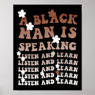 Poster Un homme noir parle Écoutez et apprenez Black Son