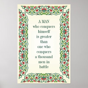 Poster Un homme qui se conquiert est plus grand que celui
