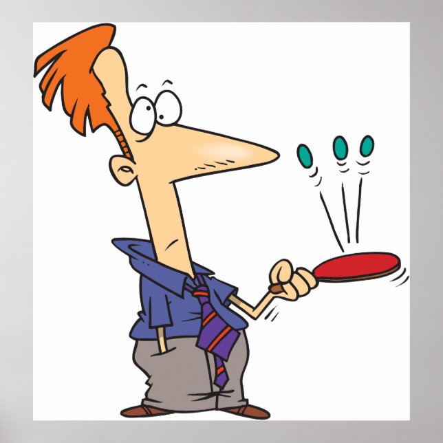 Poster Un Homme Qui Tire Des Boules Sur Une Chauve (Devant)