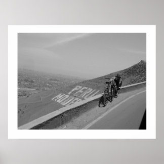 Poster Un homme, un vélo, Pérou.