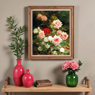 Poster Un jardin de roses (1902)