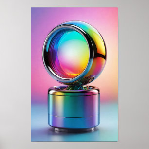 Poster Un jeu fascinant de lumière et de couleur