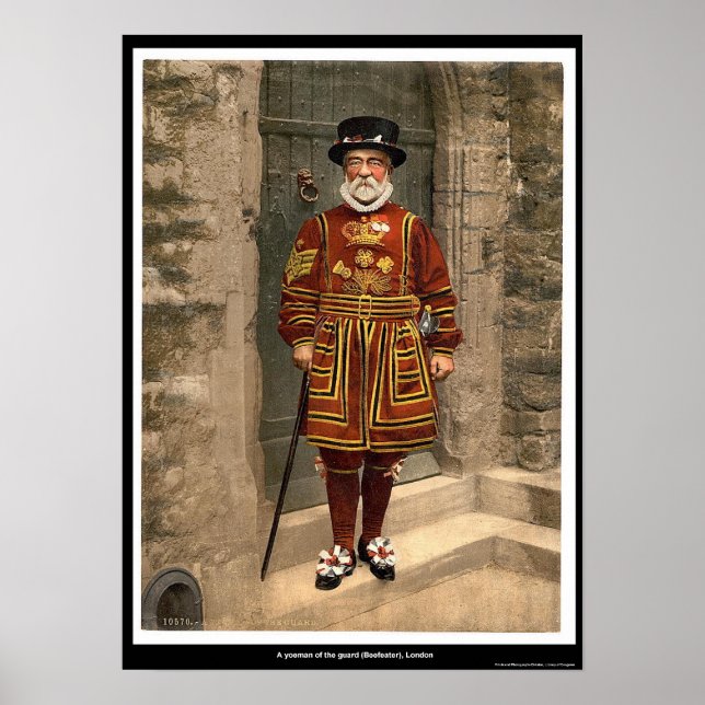 Poster Un jeune de la Garde (Beefeater), Londres, Anglete (Devant)