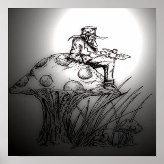 Poster Un Joli Tuyau Sur Un Toadstool