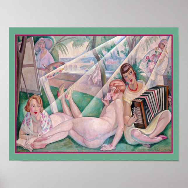 Poster "Un jour d'été" Gerda Wegener (Devant)