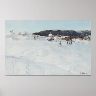 Poster Un jour d'hiver en Norvège, 1886