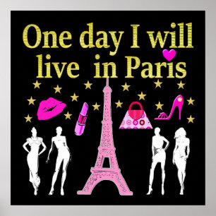 POSTER UN JOUR JE VIVRAI À PARIS