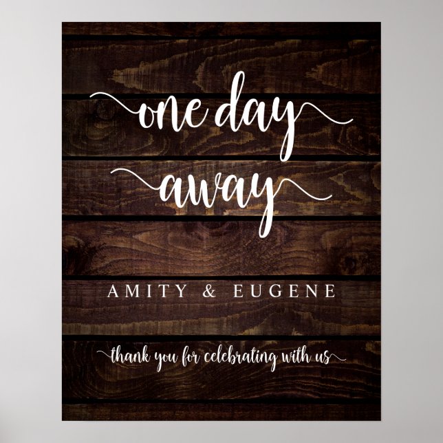 Poster Un jour plus tard, Dîner de répétition Mariage (Devant)