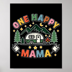 Poster Un joyeux campeur de maman Premier anniversaire Ca
