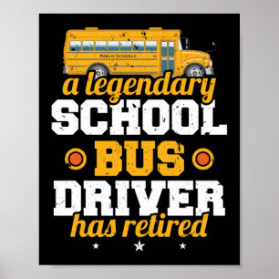 Poster Un légendaire chauffeur de bus scolaire à la retra