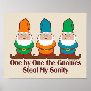 Poster Un les gnomes volent ma santé d'esprit