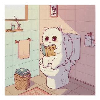 Poster Un livre sur la Toilet