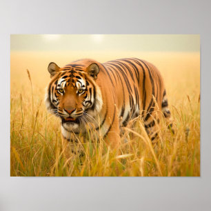 Poster Un majestueux tigre du Bengale