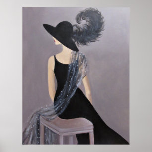 POSTER UN MANNEQUIN VINTAGE