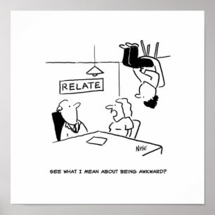 Poster Un mari maladroit assis au plafond