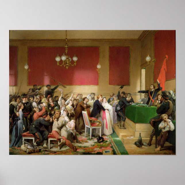 Poster Un Mariage de la Commune de Paris de 1871 (Devant)
