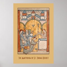 Poster Un martyre précoce de saint Thomas Becket en art