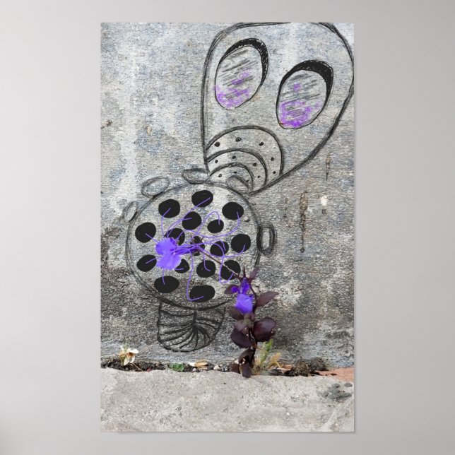 Poster Un masque à gaz à protéger de la violette ? (Devant)